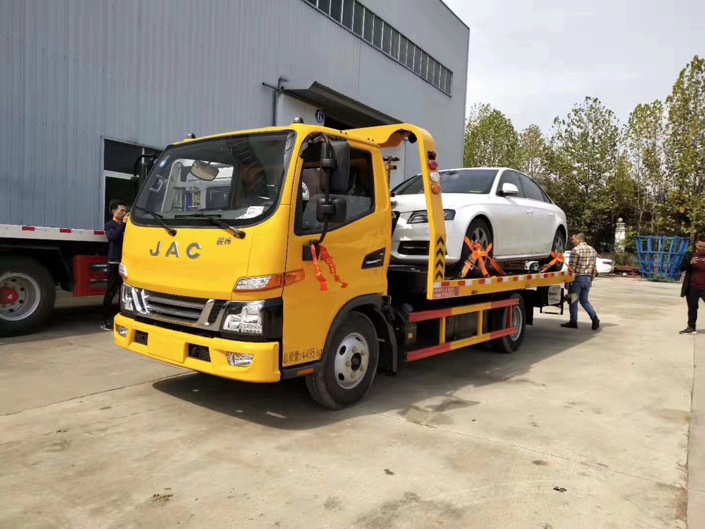 國六江淮藍牌一拖二清障車(chē)