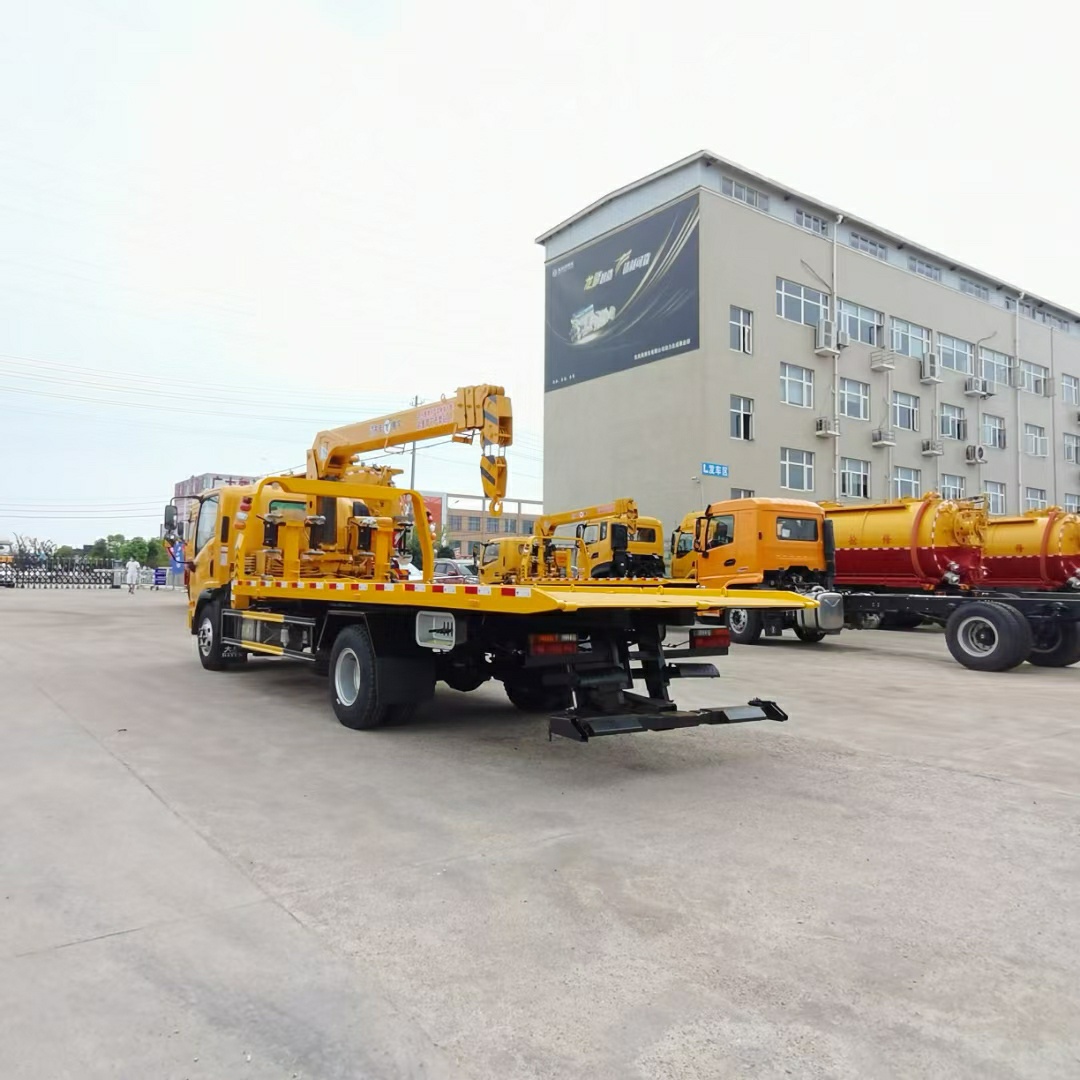 國六東風(fēng)多利卡D8排放一拖二清障車(chē)