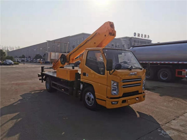 國六江鈴順達藍牌17.5米直臂伸縮式高空作業(yè)車(chē)