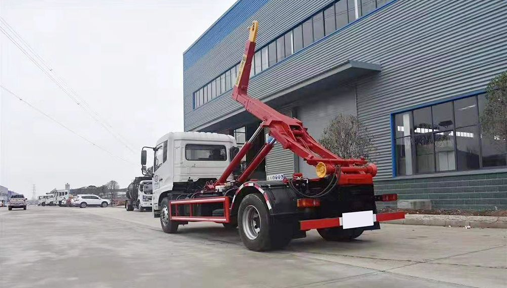 國六東風(fēng)天錦12方勾臂套臂垃圾車(chē)