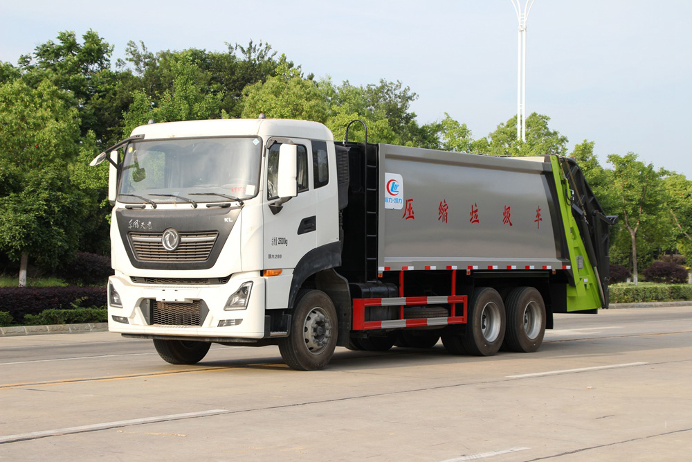 國六18立方東風(fēng)天龍后雙橋 壓縮垃圾車(chē)