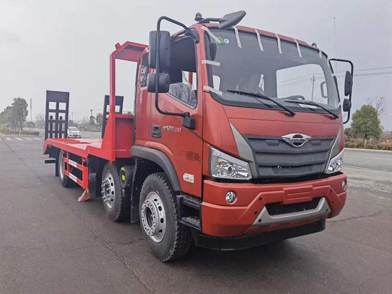 國六福田小三軸平板運輸車(chē)