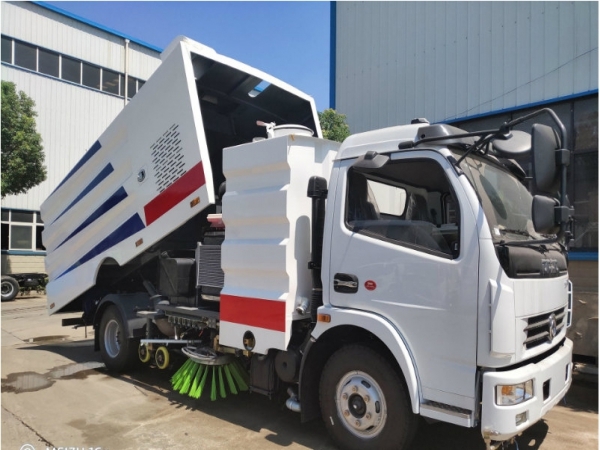 國六東風(fēng)天錦7水/9塵洗掃車(chē)